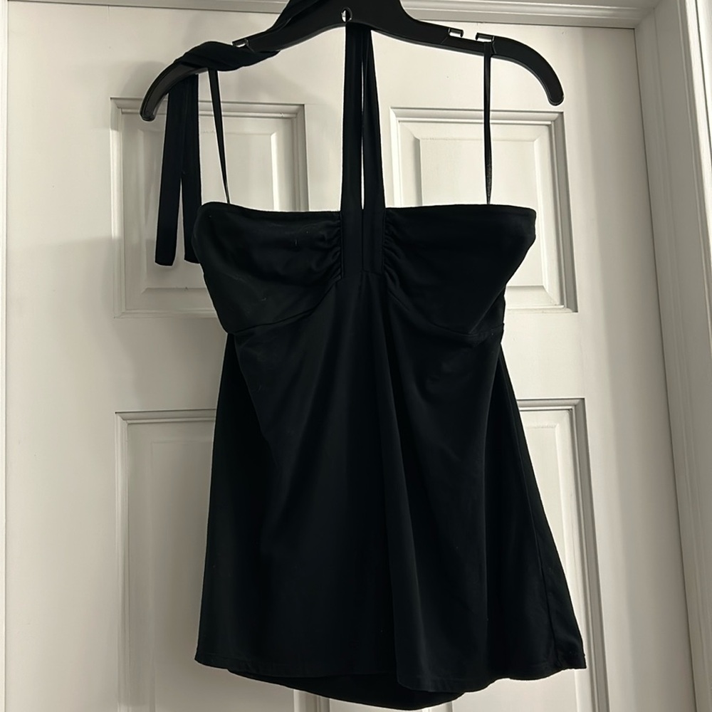 Loft Strapless w/tie around neck Vintage Sz M